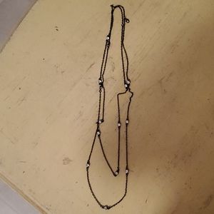 Black and silver necklace